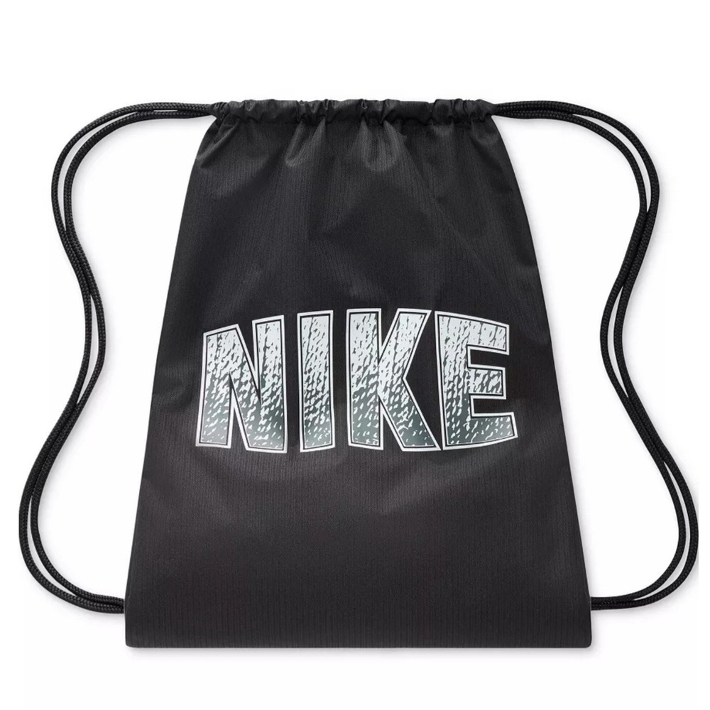 NEW Nike Kids Drawstring Bag (12L) 13" Wide 17" Long Black #858